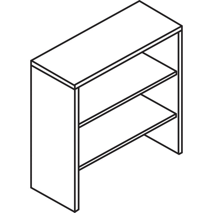 Image of HON® 10500 Series Bookcase Hutch, 36w X 14.63d X 37.13h, Mahogany