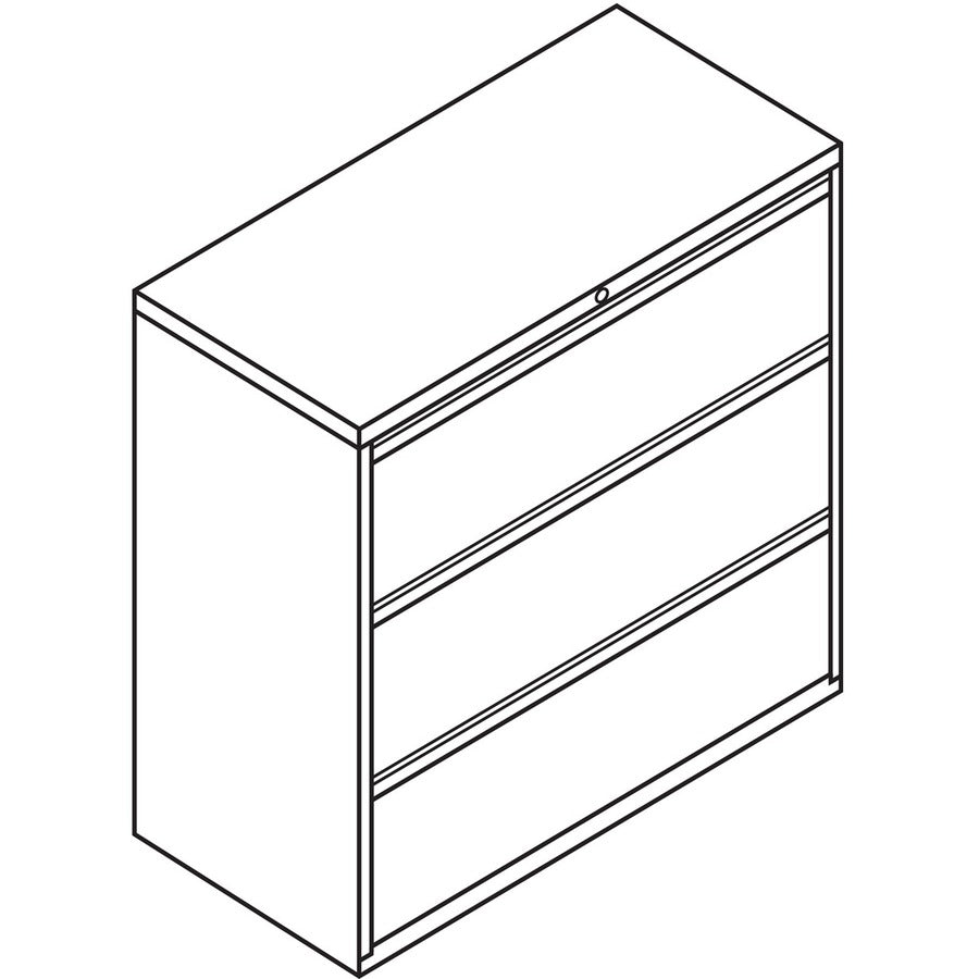 Image of HON® 3-Drawer Lateral File, W/Lock, 42"x19-1/4"x40-7/8", CCL