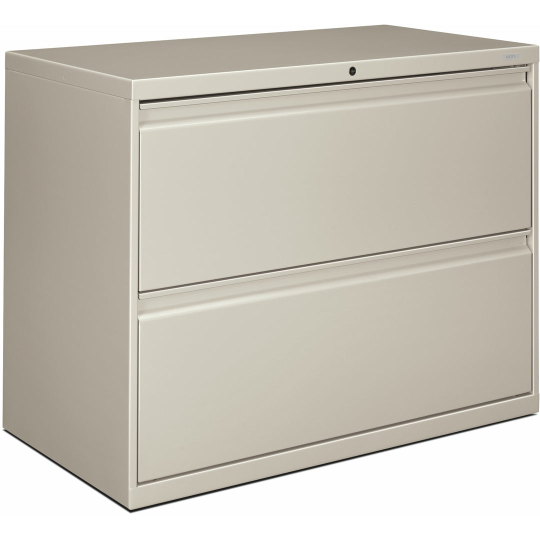 Image of HON® 2-Drawer Lateral File, W/Lock, 36"x19-1/4"x28-3/8", Lt.Gray