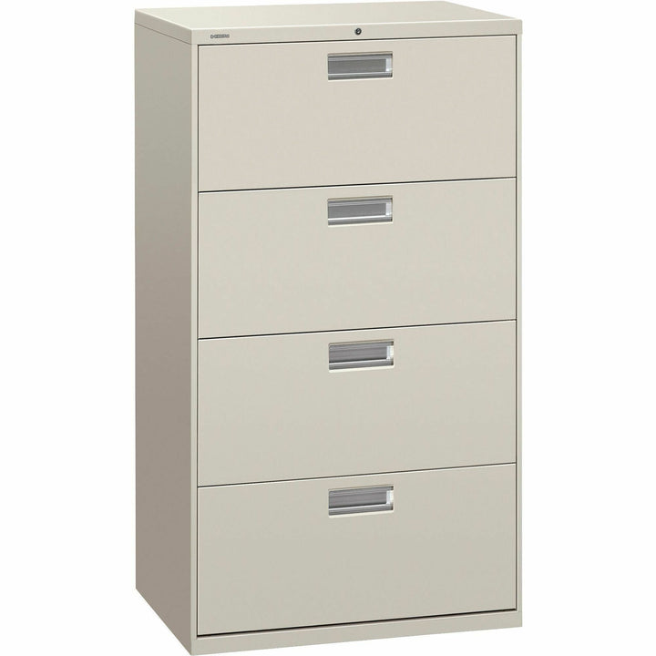 Image of HON® Lateral File, 4 Drawer, w/Lock, 30"x18"x52-1/2", Gray