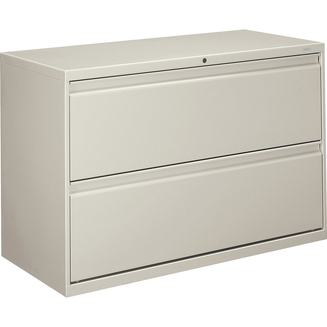 Image of HON® 2-Drawer Lateral File, W/ Lock, 42"x19-1/4"x28-3/8", Lt Gray