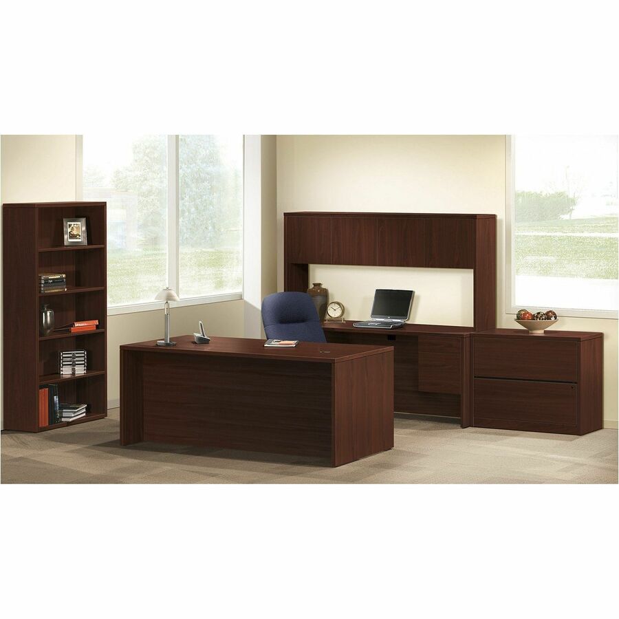 Image of HON® 10500 Series Lateral File, 2 Legal/letter-Size File Drawers, Mahogany, 36" X 20" X 29.5"