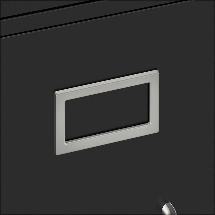 Image of HON® 510 Series Vertical File, 2 Letter-Size File Drawers, Black, 15" X 25" X 29"
