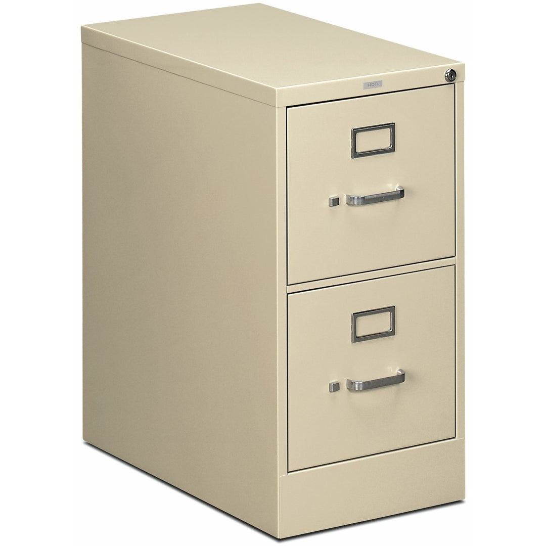 Image of HON® 510 Series Vertical File, 2 Letter-Size File Drawers, Putty, 15" X 25" X 29"