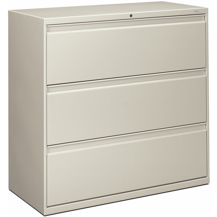 Image of HON® 3-Drawer Lateral File, W/Lock, 42"x19-1/4"x40-7/8", Lt Gray