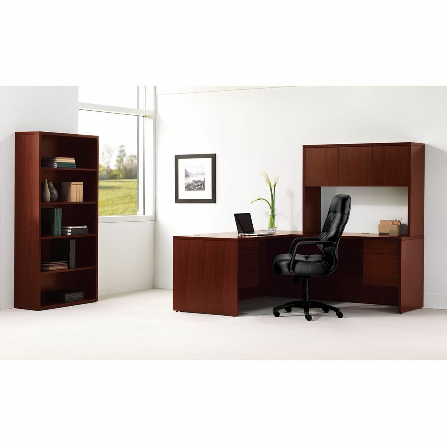 Image of HON® 10500 Series Storage Cabinet w/Doors, 36w x 20d x 29.5h, Mahogany