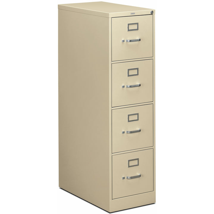 Image of HON® 310 Series Vertical File, 4 Letter-Size File Drawers, Putty, 15" X 26.5" X 52"