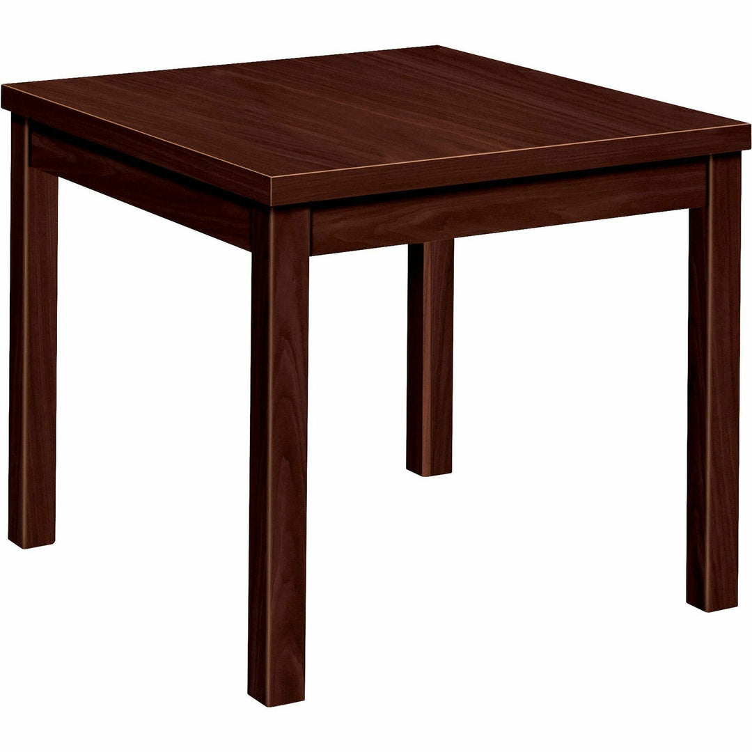 Image of HON® Laminate Occasional Table, Square, 24w X 24d X 20h, Mahogany