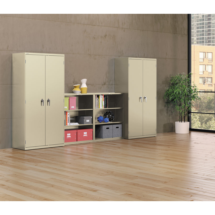 Image of HON® Assembled Storage Cabinet, 36w x 18.13d x 71.75h, Putty