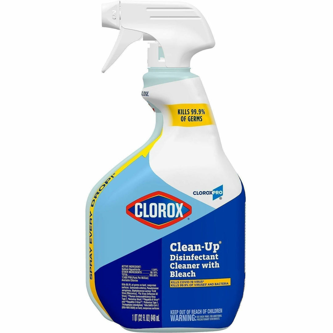 Image of CloroxPro™ 35417 Clean-Up Disinfectant Cleaner Spray with Bleach, Ready-To-Use, 32 fl oz (1 quart), Clear, 1 Each