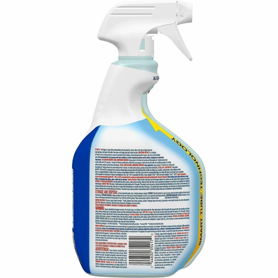 Image of CloroxPro™ 35417 Clean-Up Disinfectant Cleaner Spray with Bleach, Ready-To-Use, 32 fl oz (1 quart), Clear, 1 Each