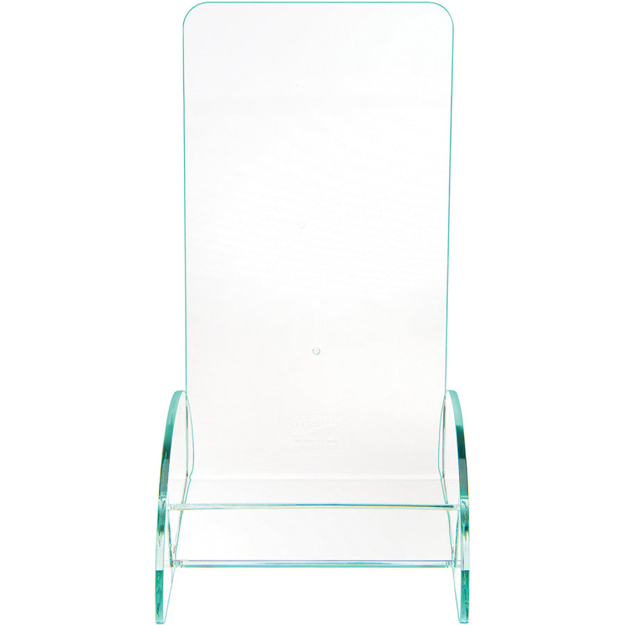 Image of deflecto® Euro-Style Docuholder, Leaflet Size, 4.5w X 4.5d X 7.88h, Green Tinted