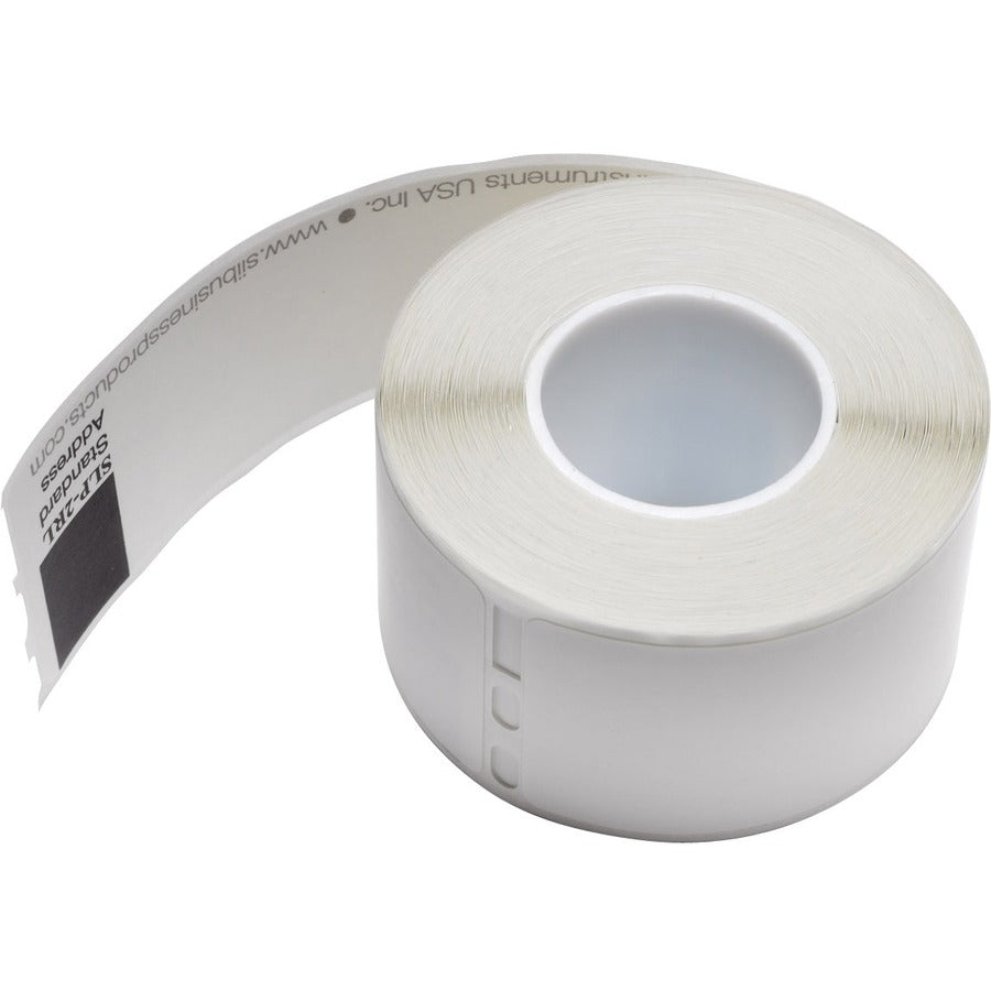 Image of Seiko SLP-2RL SmartLabel Printer Address Labels, 1 1/8" W x 3 1/2" Length, Rectangle, Direct Thermal, White, Paper, 130 / Roll, 1 Each