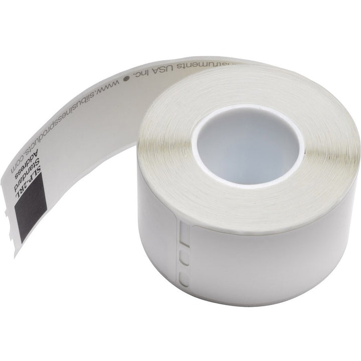 Image of Seiko SLP-2RL SmartLabel Printer Address Labels, 1 1/8" W x 3 1/2" Length, Rectangle, Direct Thermal, White, Paper, 130 / Roll, 1 Each