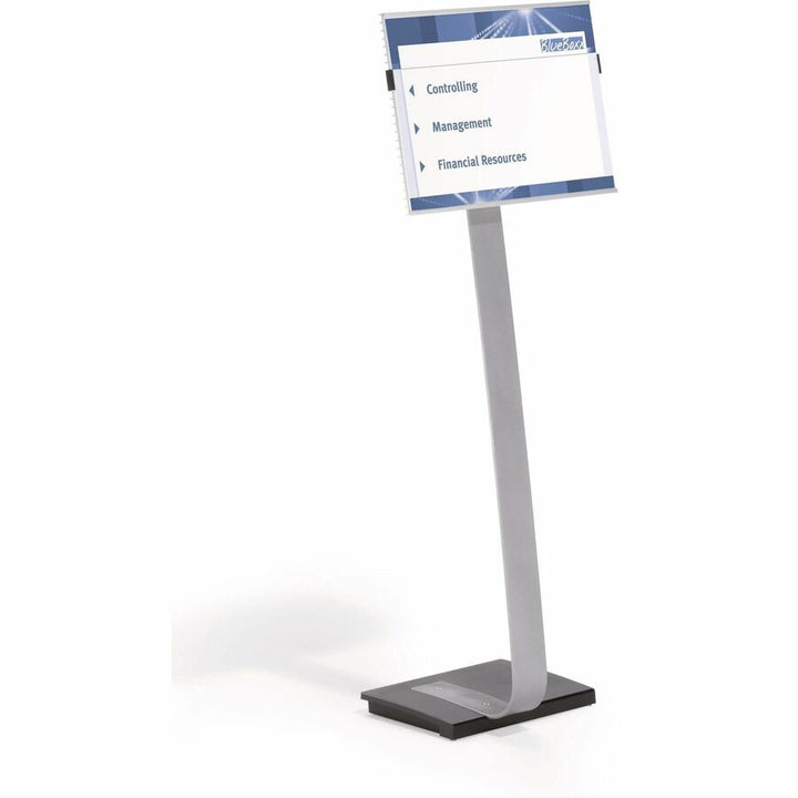 Image of Durable® Info Sign Duo Floor Stand, Tabloid-Size Inserts, 15 X 50, Clear