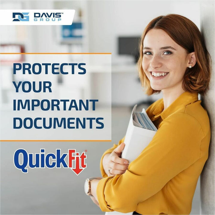 Image of QuickFit 8706-00 View Binder, 3-Ring Binder, Angle D Ring, 4 Inch, White