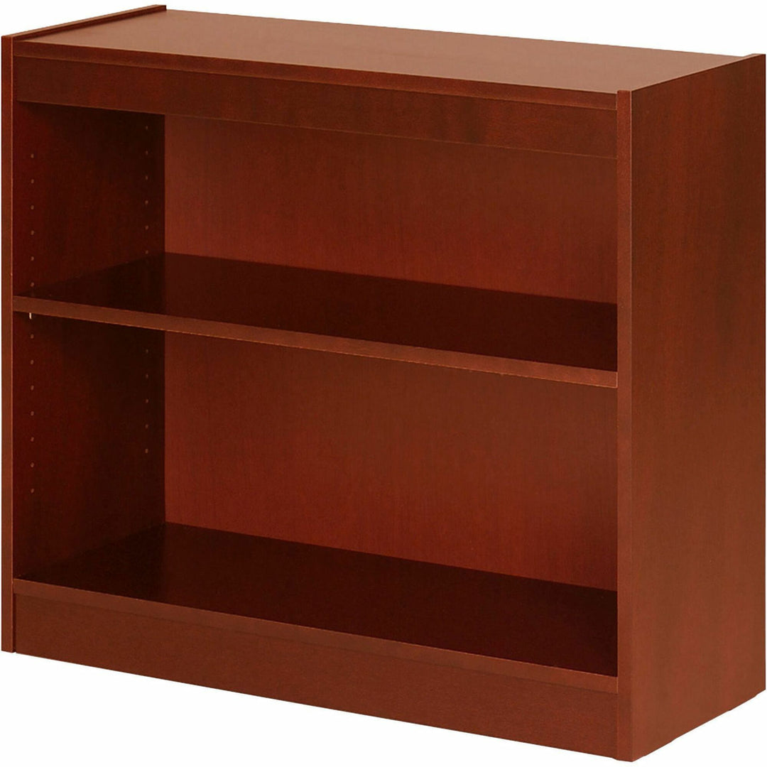 Image of Lorell 89050 Panel End Hardwood Veneer Bookcase