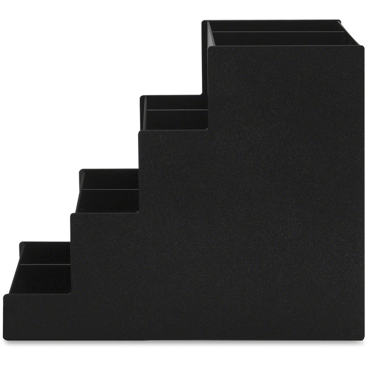 Image of Vertiflex® Commercial Grade Narrow Condiment Organizer, 8 Compartments, 6 x 19 x 15.88, Black