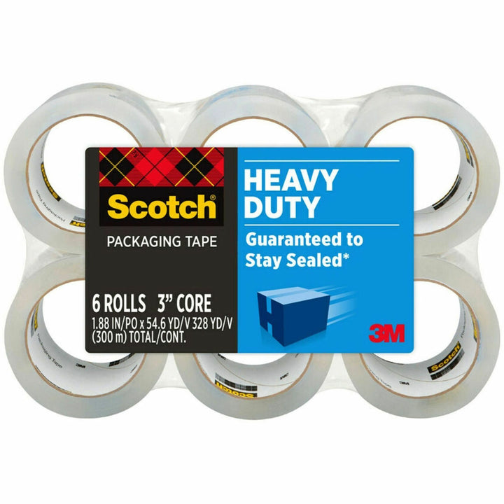 Image of Scotch® 3850 Heavy-Duty Packaging Tape, 3" Core, 1.88" X 54.6 Yds, Clear