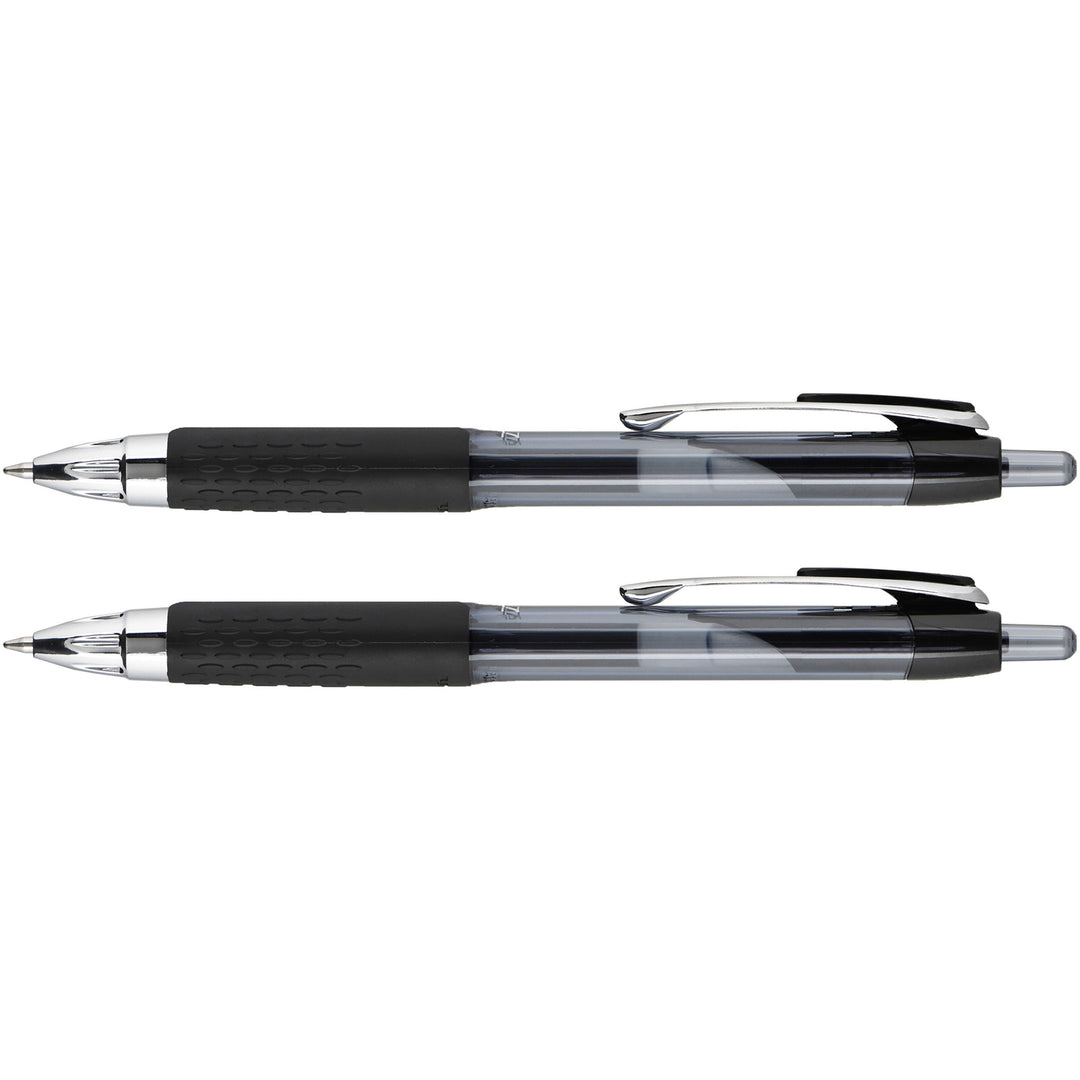 Image of uniball® Gel Pens, Retractable, Refillable, 0.7mm, 2/PK, BK