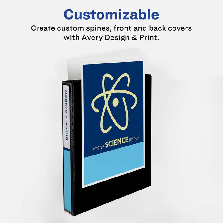 Image of Avery® Touchguard Protection Heavy-Duty View Binders With Slant Rings, 3 Rings, 2" Capacity, 11 X 8.5, White