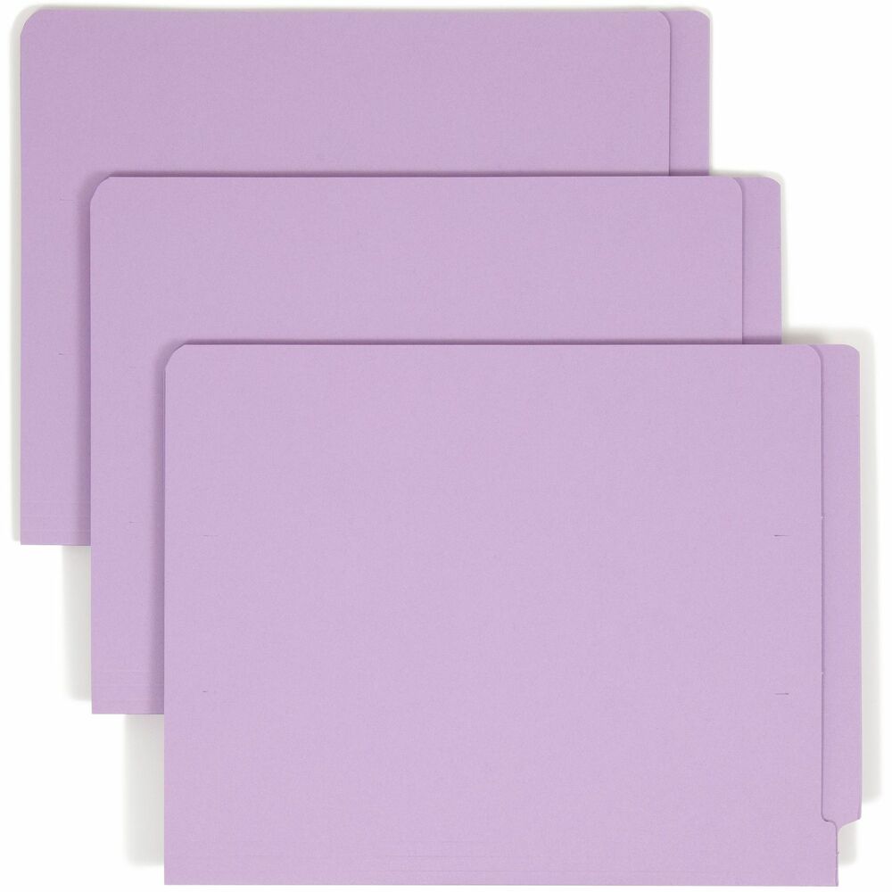 Image of Smead Color Fastener Folder, 3/4" Exp, Letter, 50/BX, Lavender