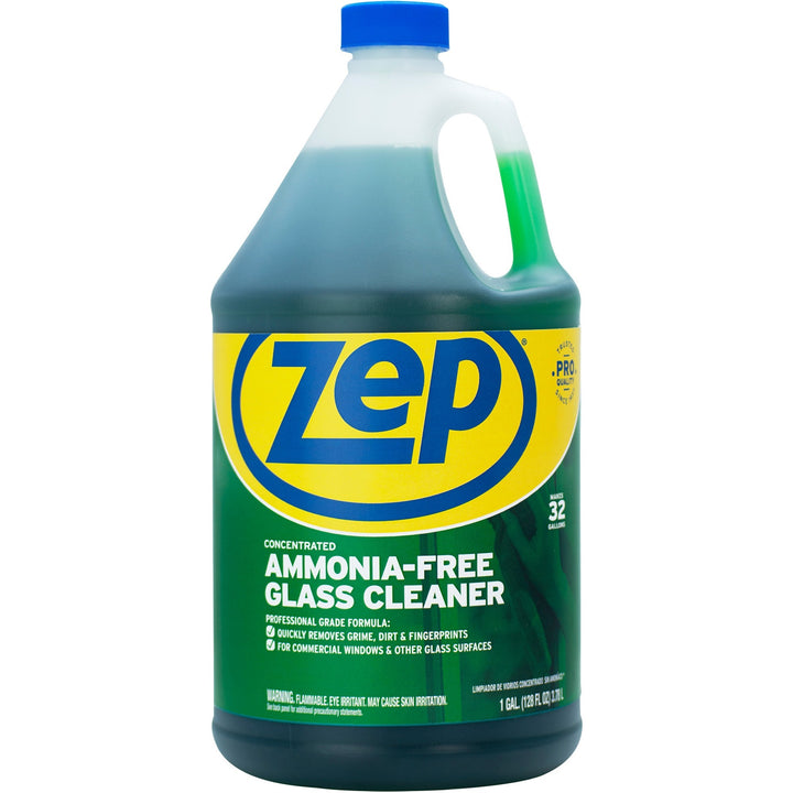 Image of Zep Commercial® Glass Cleaner, Concentrate, Ammonia-Free, 1 Gallon, GN