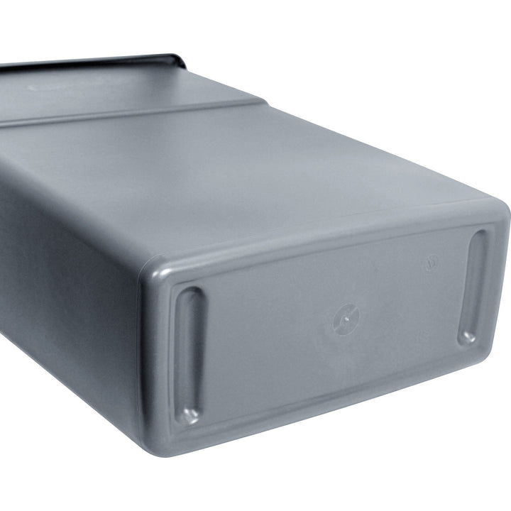 Image of Genuine Joe Waste Container, Space-Saving, 23 Gallon, 20"x11"x30", Gray
