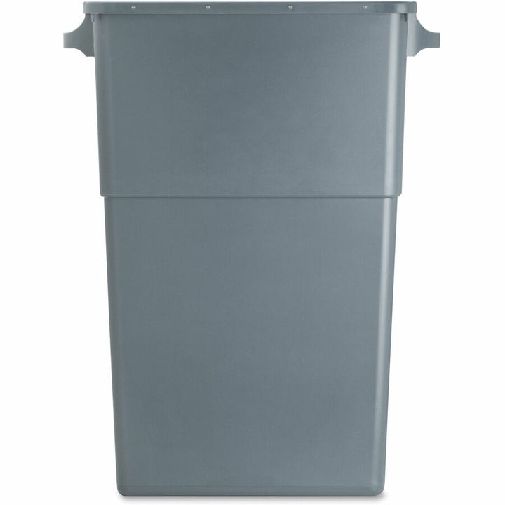 Image of Genuine Joe Waste Container, Space-Saving, 23 Gallon, 20"x11"x30", Gray