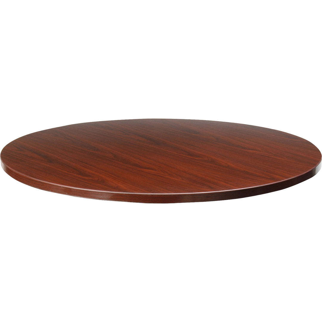 Image of Lorell Conference Tabletop, Box 1/2, Round, 42"Dia., Mahogany