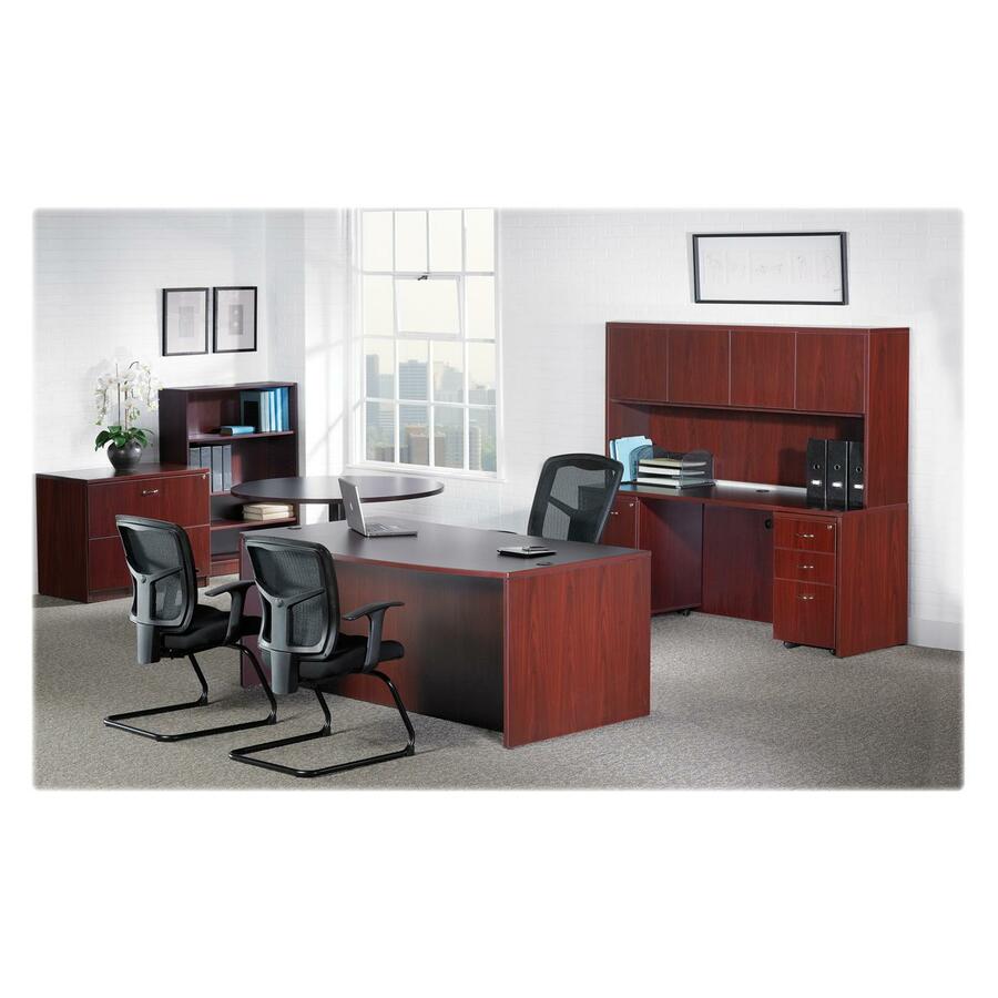 Image of Lorell Conference Tabletop, Box 1/2, Round, 48"Dia., Mahogany