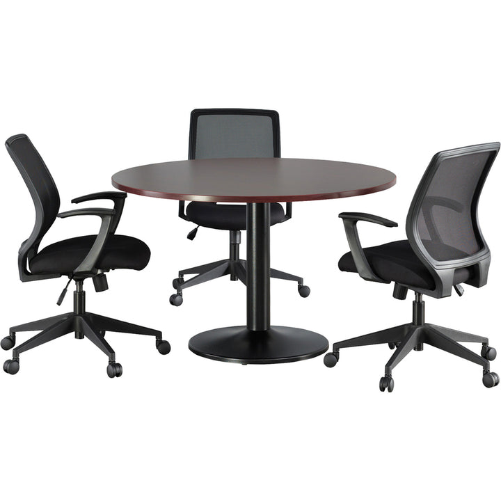 Image of Lorell Conference Tabletop, Box 1/2, Round, 48"Dia., Mahogany