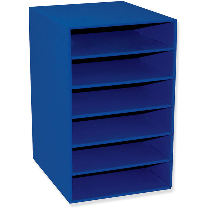 Image of Pacon® 6-Shelf Organizer, 13-1/2"x12"x17-3/4", Blue