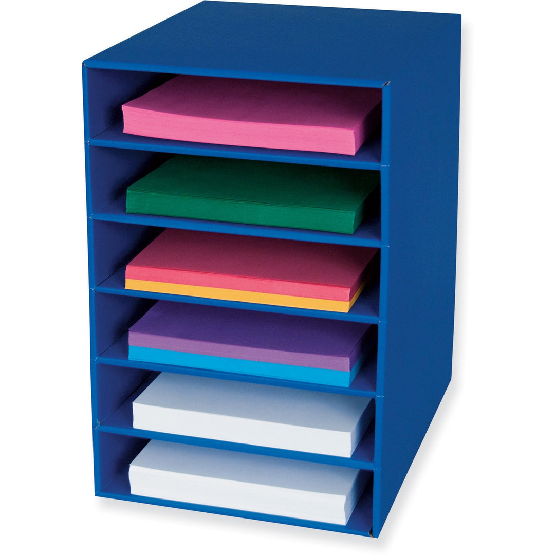Image of Pacon® 6-Shelf Organizer, 13-1/2"x12"x17-3/4", Blue