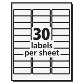Image of Avery® 58160 Repositionable Address Labelss, Sure Feed Technology
