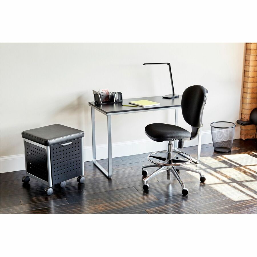 Image of Safco® Deluxe Organizer, 6 Compartments, Steel, 12.5 x 5.25 x 5.25, Black