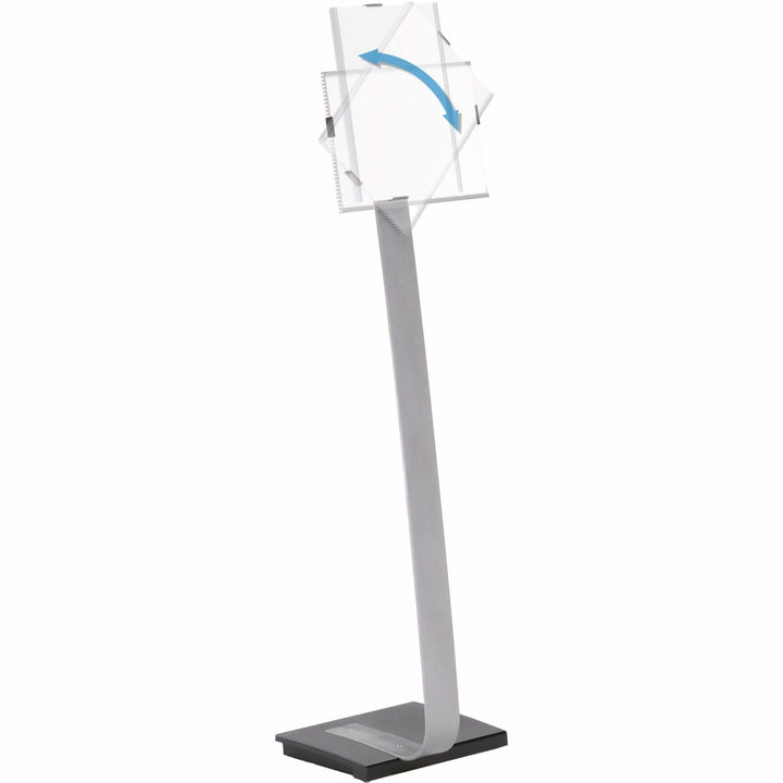 Image of Durable® Info Sign Duo Floor Stand, Letter-Size Inserts, 15 x 46.5, Clear