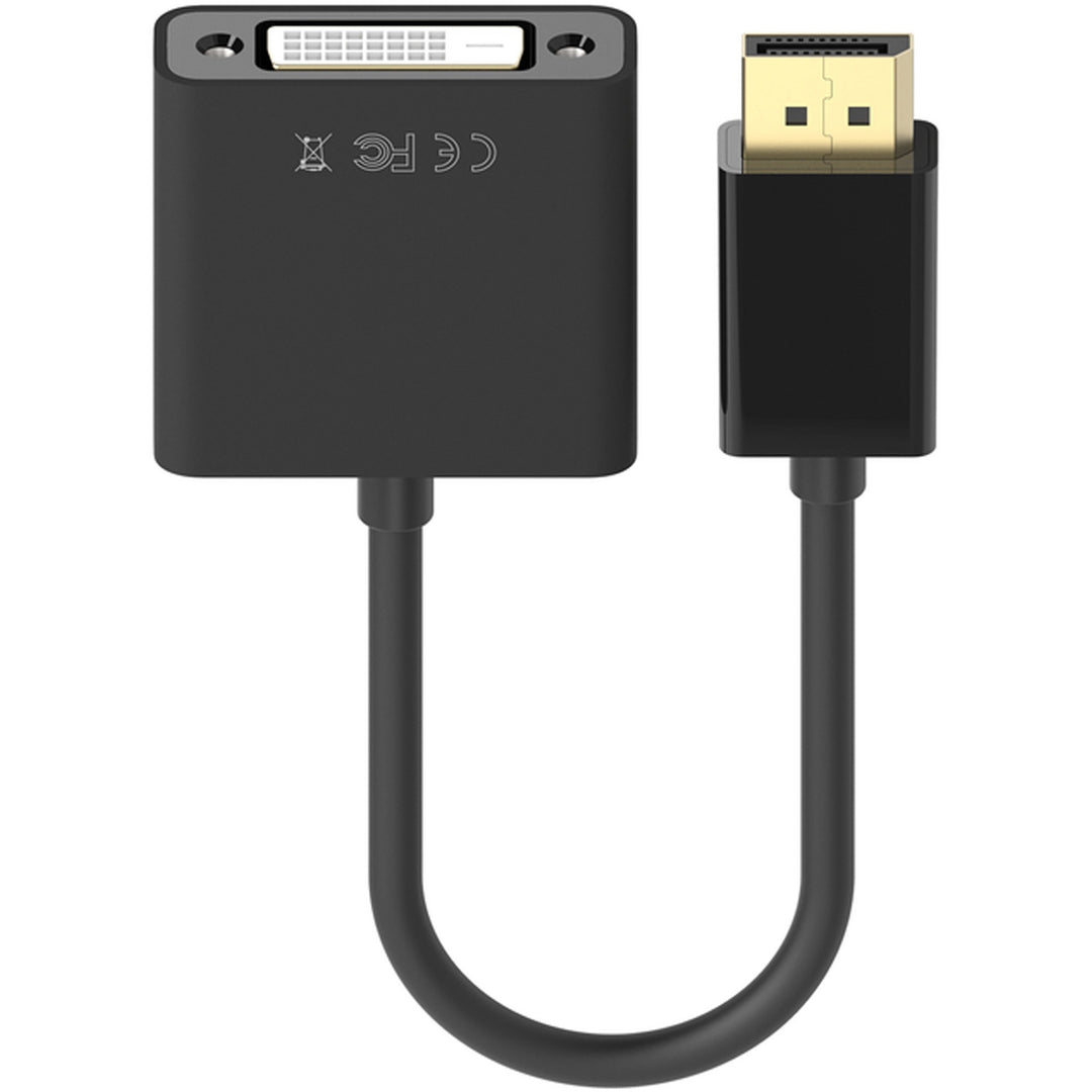 Image of Belkin® Displayport To Dvi Adapter, 5", Black