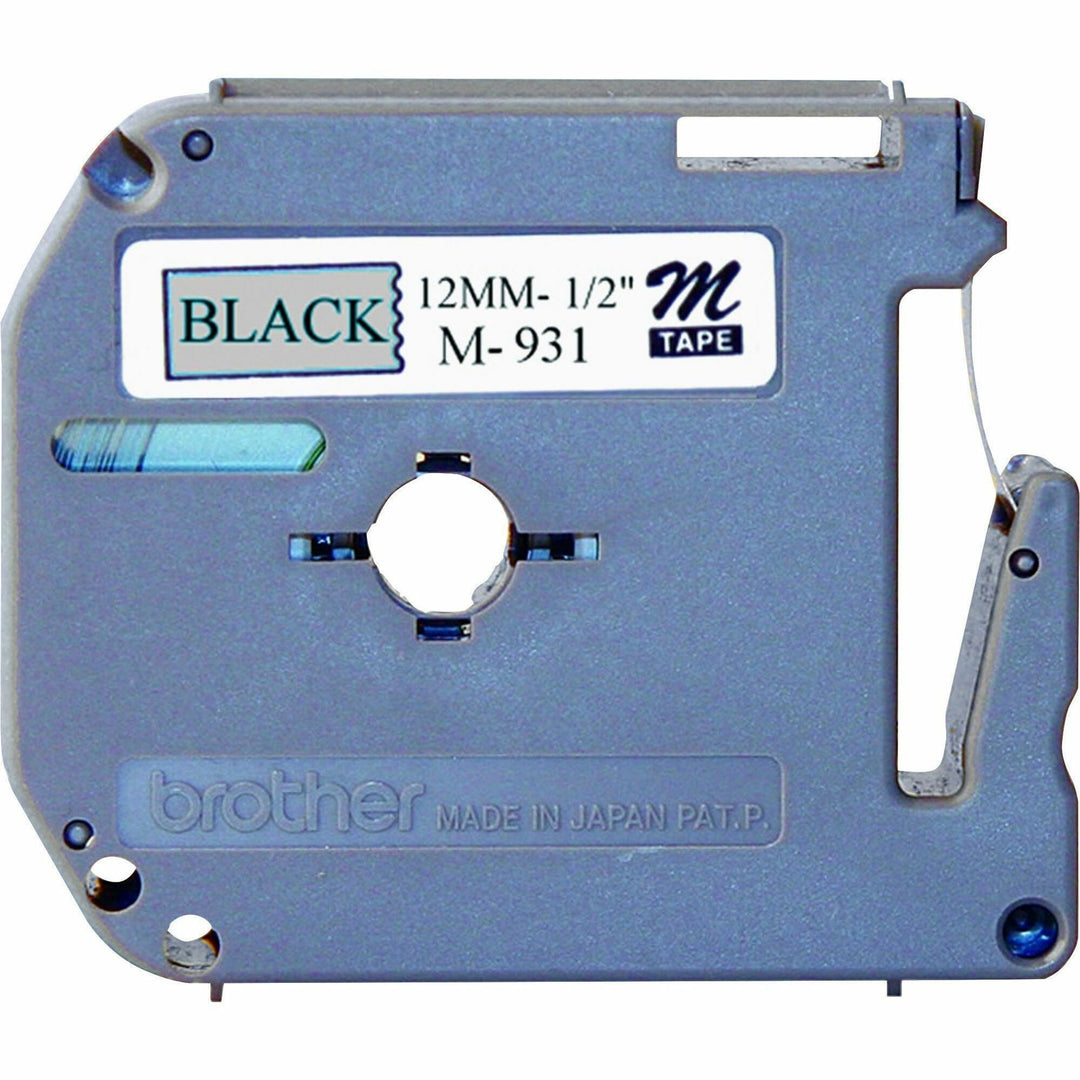Image of Brother M931 P-touch Nonlaminated M Series Tape Cartridge, x 1/2" Width, Direct Thermal, Silver, 1 Each