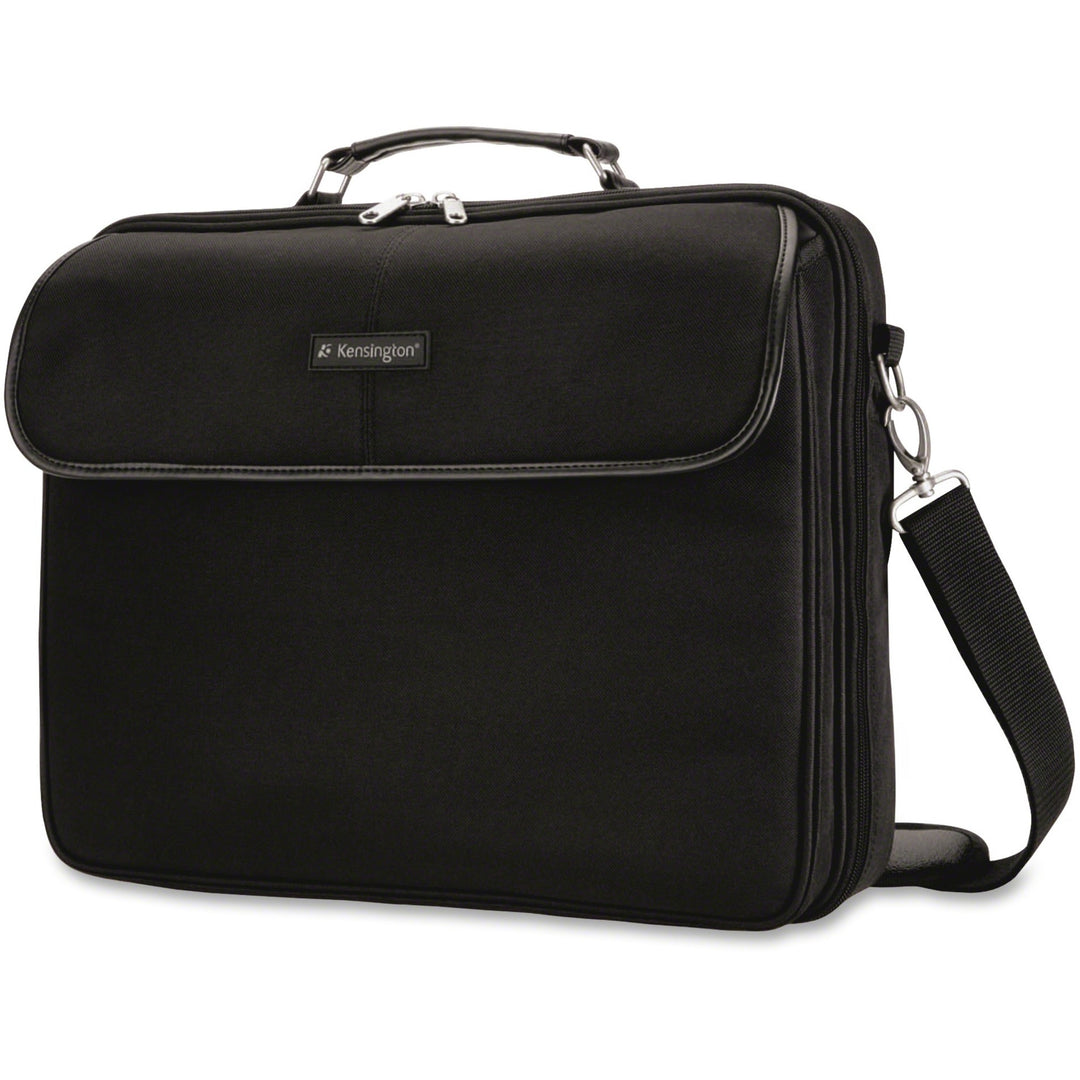 Image of Kensington® Simply Portable 30 Laptop Case, Fits Devices Up to 15.6", Polyester, 15.75 x 3 x 13.5, Black