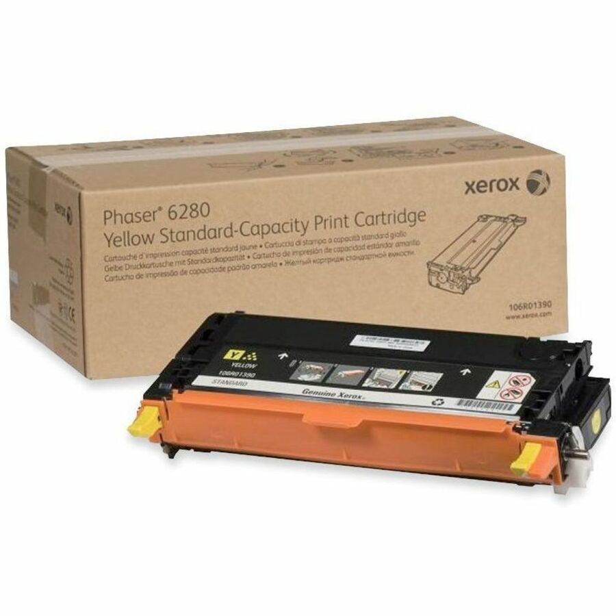 Image of Xerox® 106r01390 Toner, 2,200 Page-Yield, Yellow