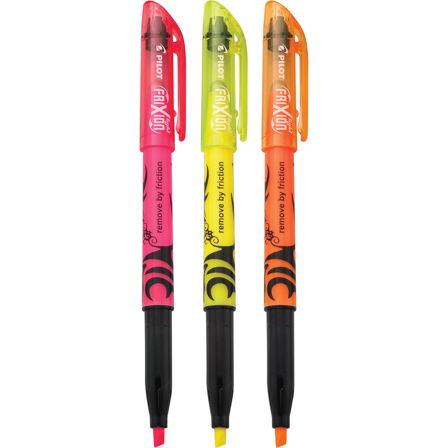 Image of FriXion FriXion Ball Clicker 46507 Highlighters, Erasable, Assorted Ink, Multipurpose, 3 / Set