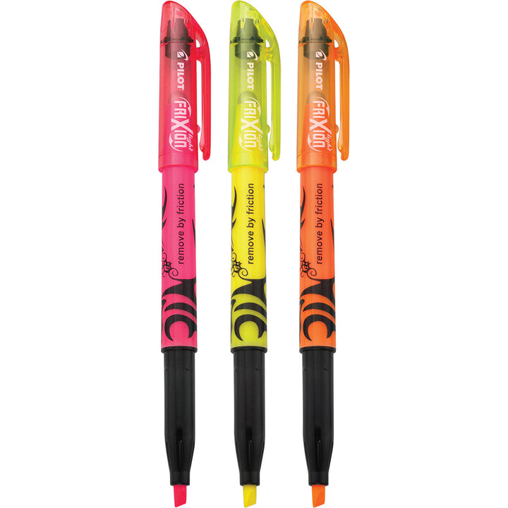 Image of FriXion FriXion Ball Clicker 46507 Highlighters, Erasable, Assorted Ink, Multipurpose, 3 / Set