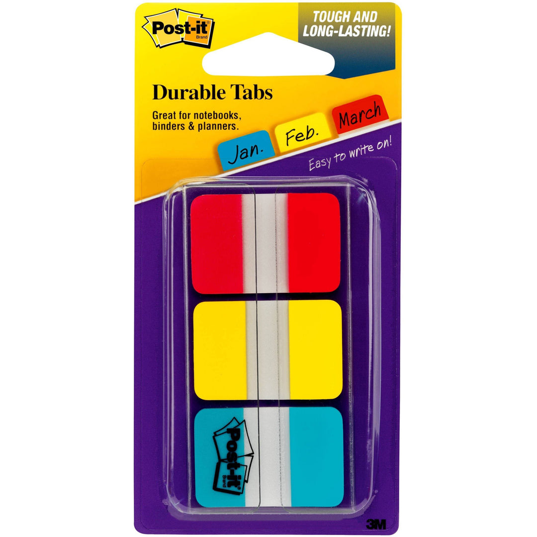 Image of 3M Post-it Tabs, 1"x1-1/2", 36 Tabs/PK, Assorted