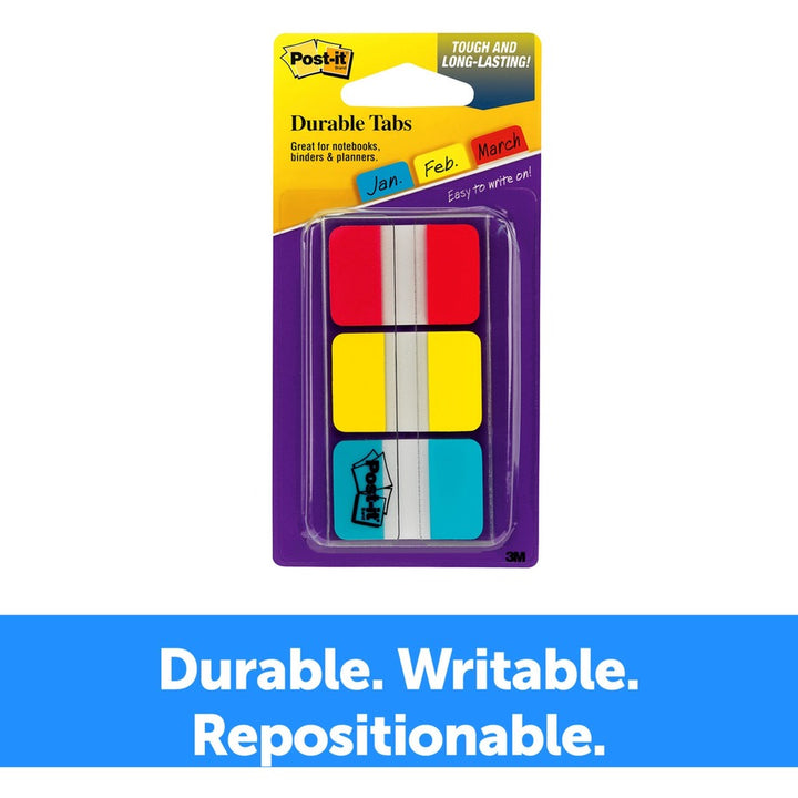 Image of 3M Post-it Tabs, 1"x1-1/2", 36 Tabs/PK, Assorted