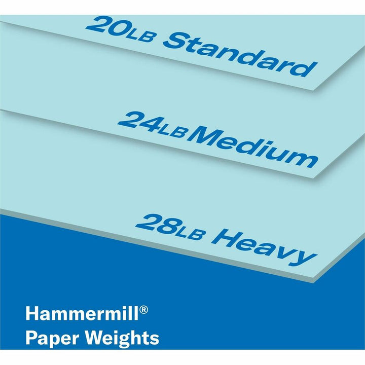 Image of Hammermill® Copy Paper, Multipurpose, 20 lb, 8-1/2"x14", 500/RM, Blue