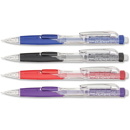 Image of Pentel® Mechanical Pencil, w/Twist Eraser, Refillable, 0.5mm, Asst.