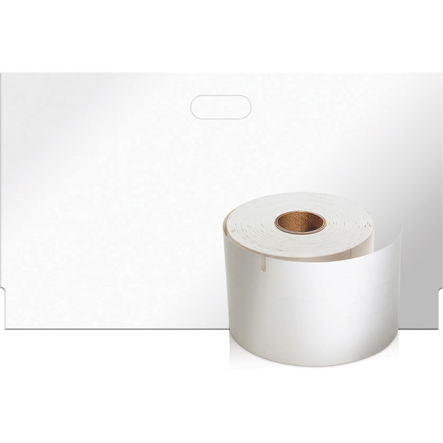 Image of Dymo 30856 Non-Adhesive LabelWriter Name Badge Labels, 2 7/16" W x 4 3/16" Length, Rectangle, White, 250 / Roll, 250 / Roll