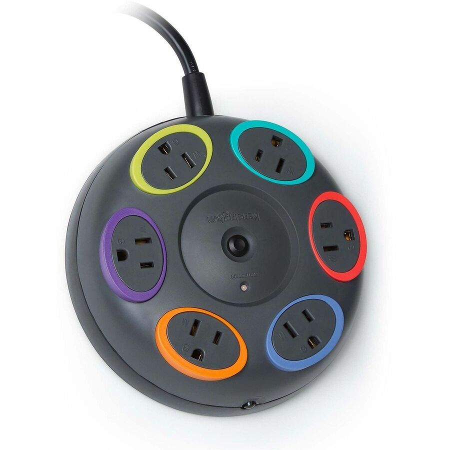 Image of Kensington® Surge Protector,330 Volt,16' Cord,6 Outlet,1500 Joules,GY/MI
