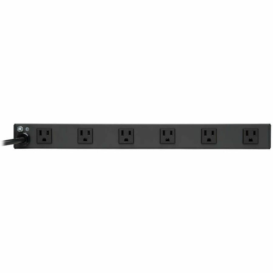 Image of Tripp Lite by Eaton Power Strip, Rack-Mount, 12-Outlet, 17-1/2"x4-1/2"x1-3/4",BK